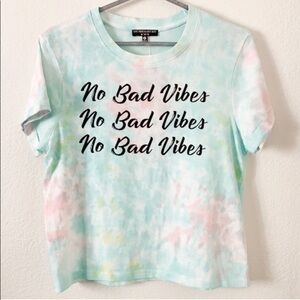 Love Peace & Lazy Days Tie Dye Tee Shirt Top